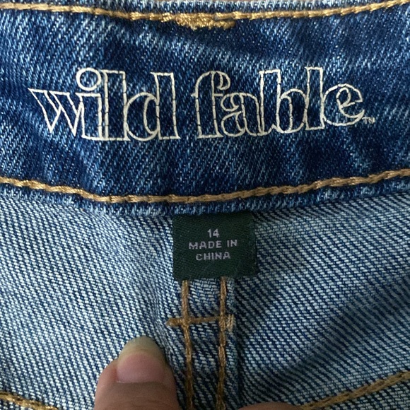 Wild Fable distressed jeans! High rise straight ankle size 14 - Picture 6 of 8